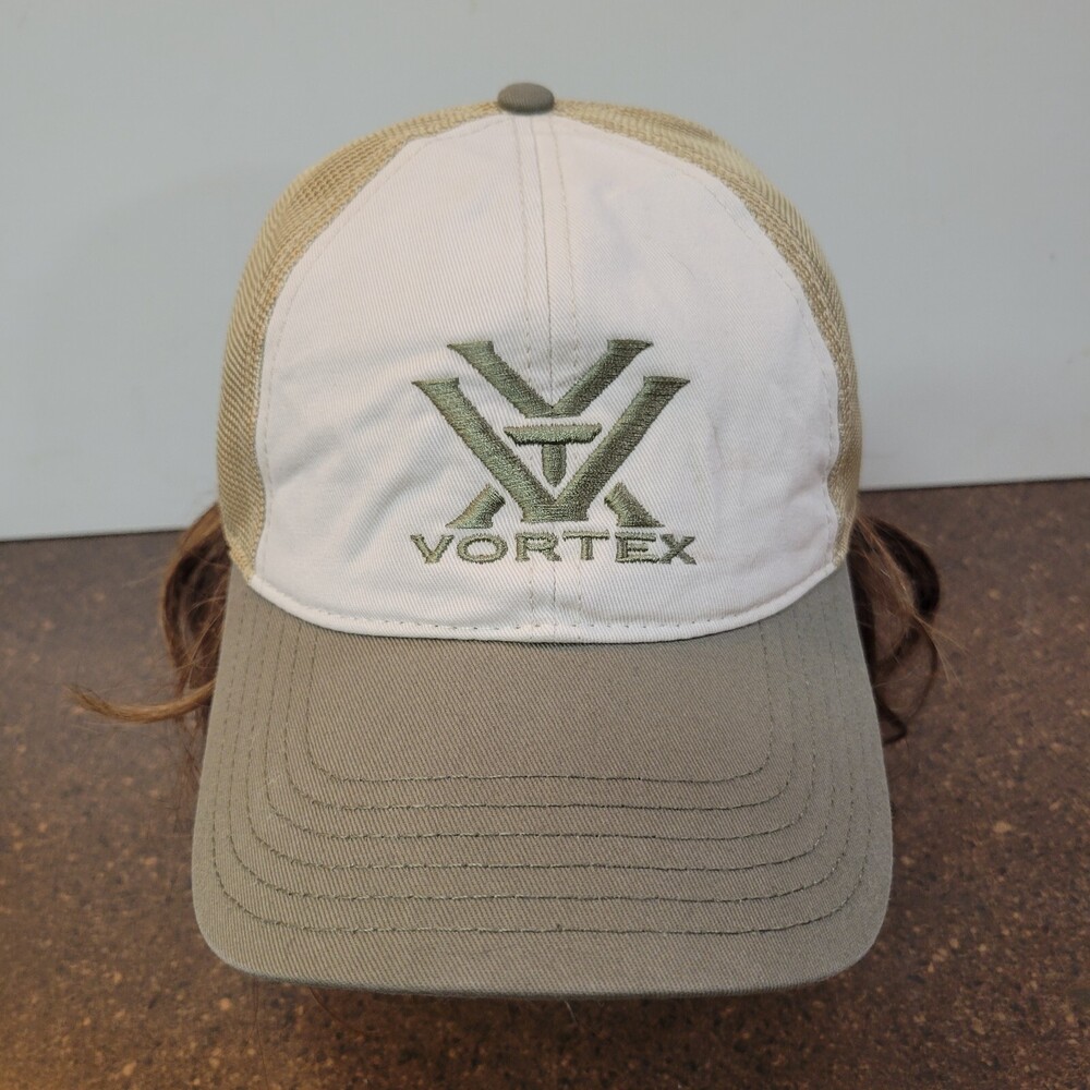 Vortex Optics Trucker Hat Mens OSFM Olive Green Khaki Adjustable Snapback Hat